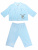 Комплект "Велюр" кофточка и штанишки - Размер 68 - Цвет голубой - Картинка #3