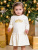 Платье "Балерина" с короной из глиттера золотого цвета - Размер 128 - Цвет молочный - Картинка #2