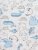 Комбинезон "Воздушный зоопарк" - Размер 62 - Цвет белый с голубым - Картинка #4