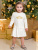 Платье "Балерина" с короной из глиттера золотого цвета - Размер 104 - Цвет молочный - Картинка #1