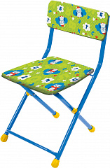 СТУ3 Детский складной моющийся мягкий стул 
(СТУ3/3, совушки на зелёном) - Цвет зеленый - Картинка #1