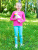 Джемпер "Единорог" с радугой и облаками - Размер 104 - Цвет розовый - Картинка #2