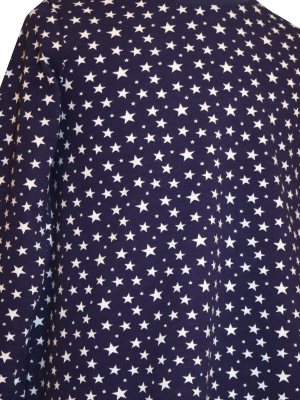 Платье "Базовый ассортимент" со звездами - Размер 110 - Цвет темно-синий - Картинка #2