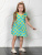 Платье "Лимоны" - Размер 110 - Цвет бирюзовый - Картинка #2