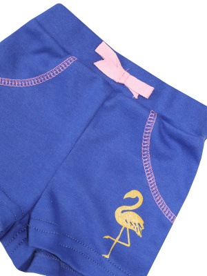 Шорты "Фламинго" - Размер 80 - Цвет синий - Картинка #3
